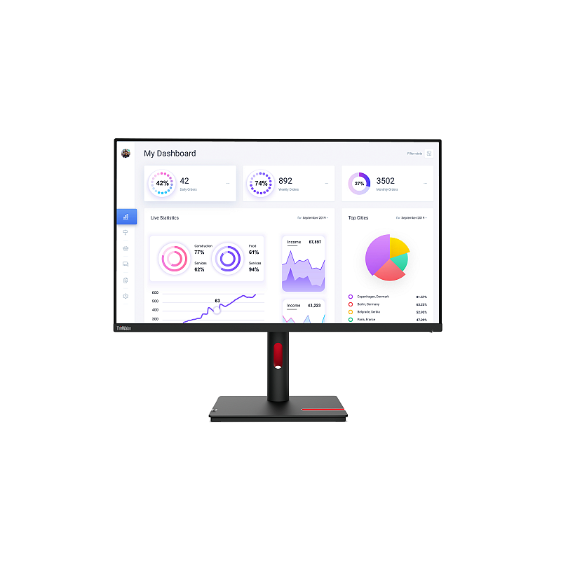 Lenovo ThinkVision T32p-30 Computerbildschirm 80 cm (31.5") 3840 x 2160 Pixel 4K Ultra HD LED Schwarz