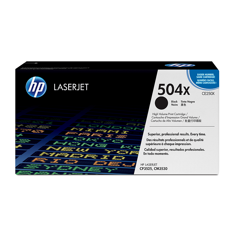 HP 504X Original LaserJet Tonerkartusche mit hoher Reichweite, Schwarz