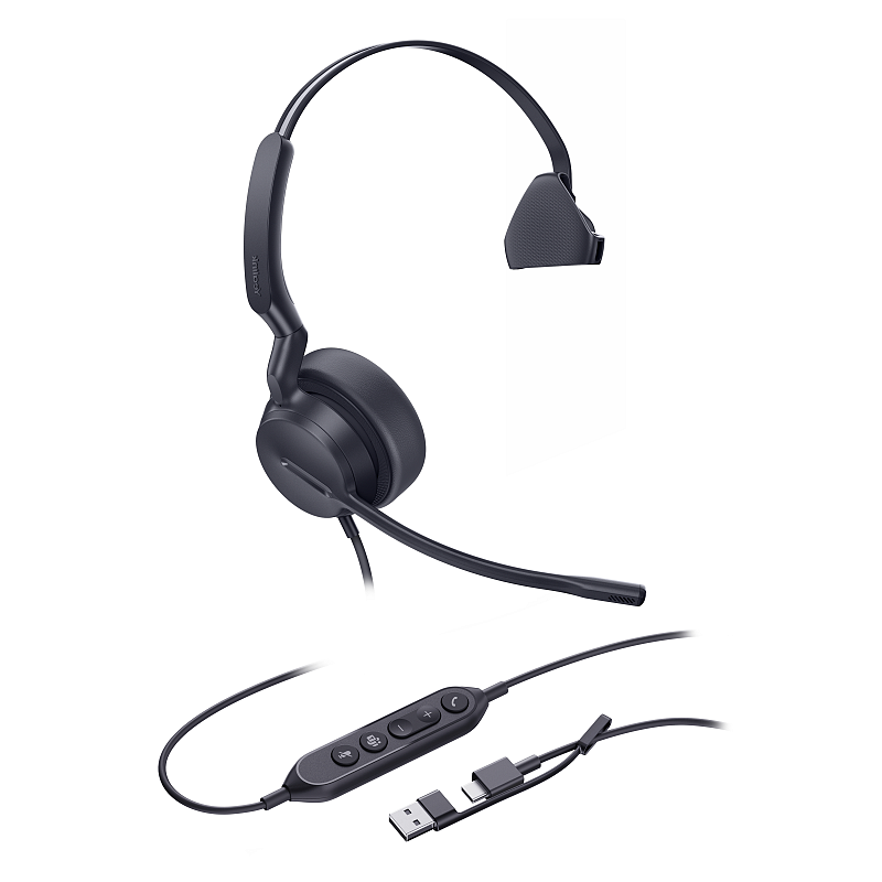 Yealink Mono-Teams-Headset mit USB-C/A-Anschluss