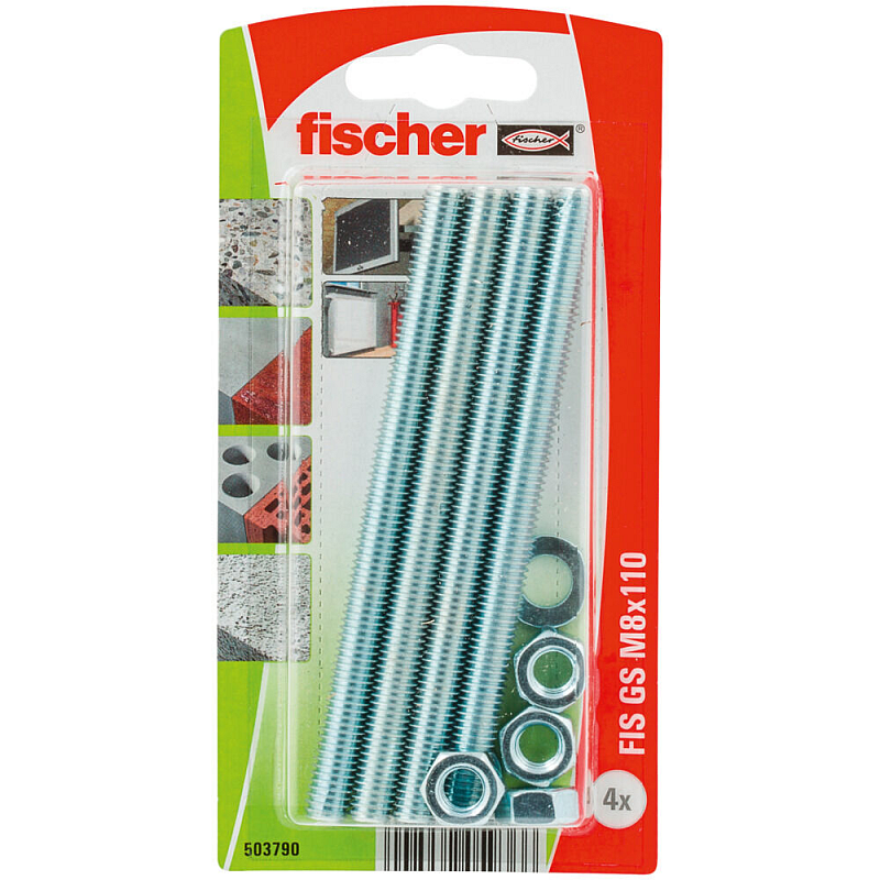 Fischer 503790 Schraube/Bolzen 4 Stück(e) M8 Bolts & nuts