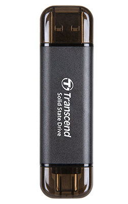 Transcend ESD310C Thunderbolt-Technologie 512 GB USB Typ-A auf USB Typ-C USB 3.2 Gen 2x2 Schwarz