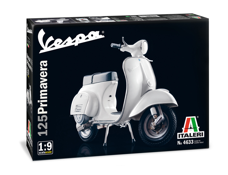 Italeri VESPA 125 PRIMAVERA Motorradmodell Montagesatz 1:9