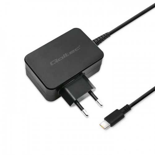 Qoltec 51024 Ladegerät für Mobilgeräte Universal Schwarz AC Schnellladung Drinnen