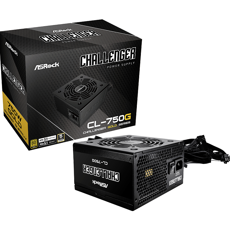 Asrock Challenger CL-750G Netzteil 750 W 20+4 pin ATX ATX Schwarz
