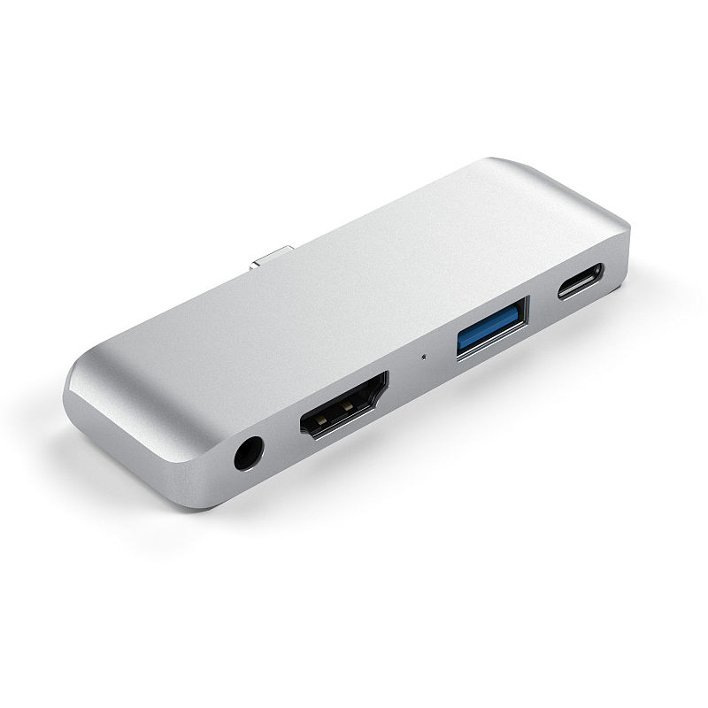 Satechi ST-TCMPHS laptop-dockingstation & portreplikator USB 3.2 Gen 1 (3.1 Gen 1) Type-C Silber
