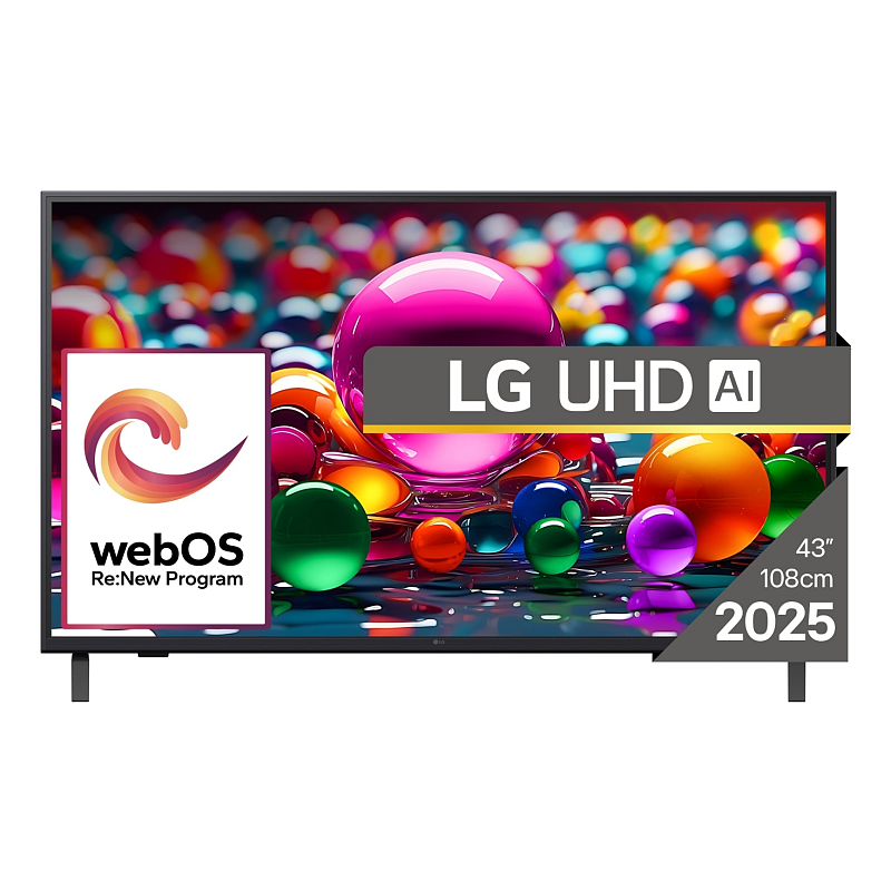 LG 43UA74003LB Fernseher 109,2 cm (43") 4K Ultra HD Smart-TV WLAN Schwarz
