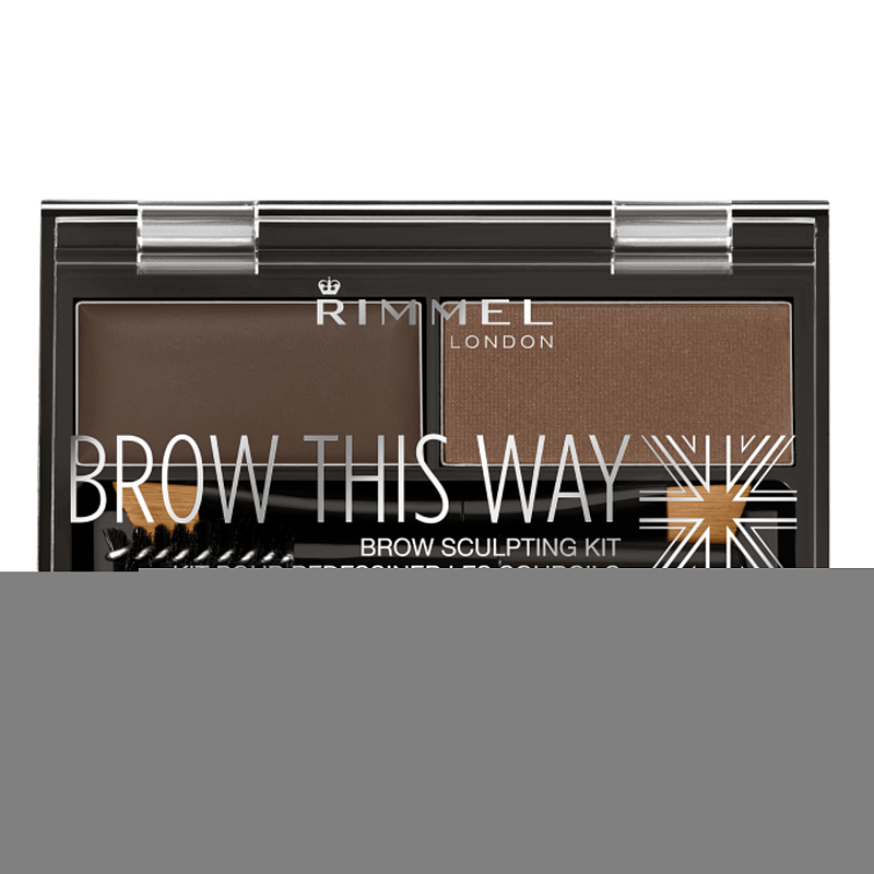 Rimmel Brow This Way Eyebrow Sculpting Kit Gesichtspuder 003 Dark Brown