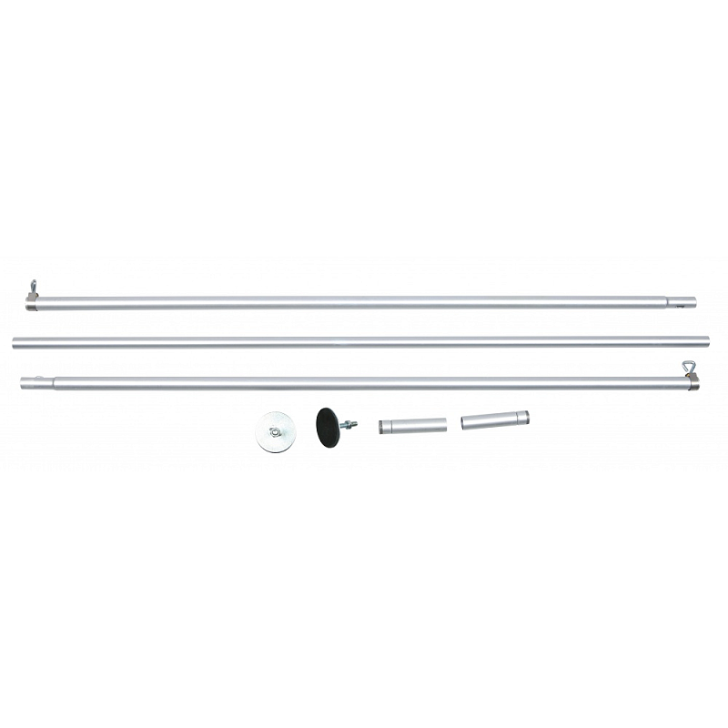 TRIXIE 4414 Sicherheitsnetzzubehör für Hunde & Katzen 2 Stück(e) Aluminium Spannstange