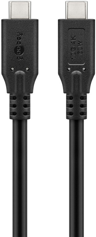 Goobay 74207 USB Kabel USB 3.2 Gen 1 (3.1 Gen 1) 2 m USB C Schwarz