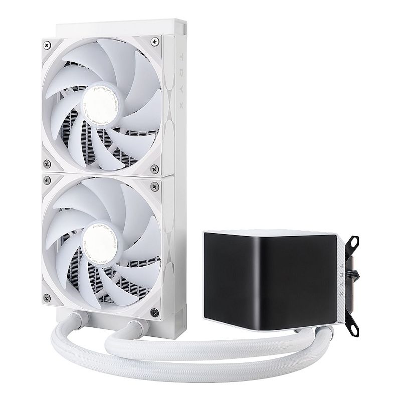 TRYX PANORAMA ARGB 240 Prozessor Flüssigkeitskühlung 12 cm Weiß 1 Stück(e)