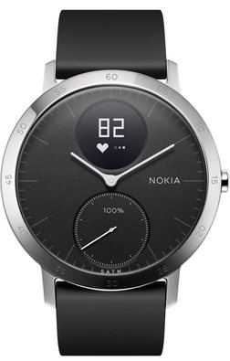 Nokia Steel HR Aktivitäts-Trackerarmband Schwarz, Edelstahl