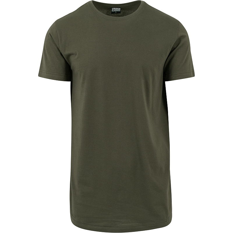 Urban Classics Shaped Long Tee T-Shirt Rundhals Kurzärmel Baumwolle