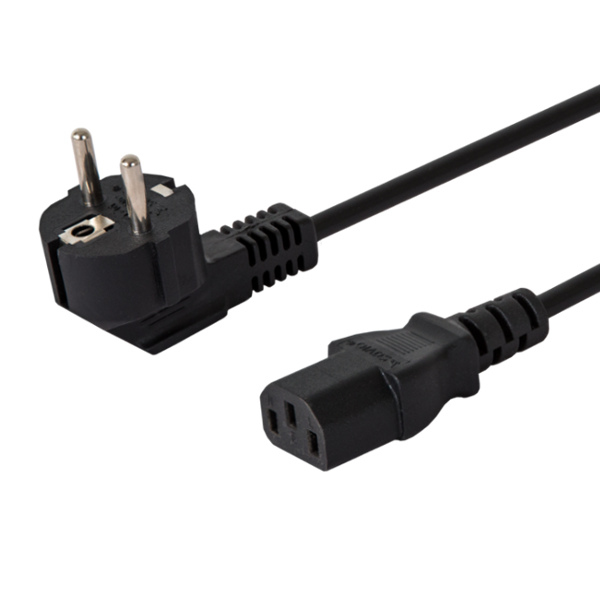 Savio CL-146 Stromkabel Schwarz 3 m IEC C13 IEC Type E (3.4 mm, 3.1 mm)