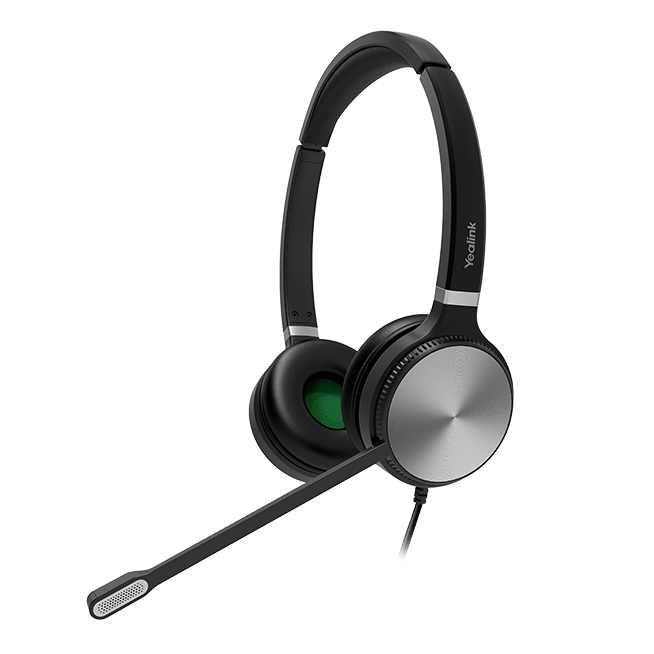 Yealink YHS36 Kopfhörer Kabelgebunden Kopfband Büro/Callcenter Schwarz, Silber