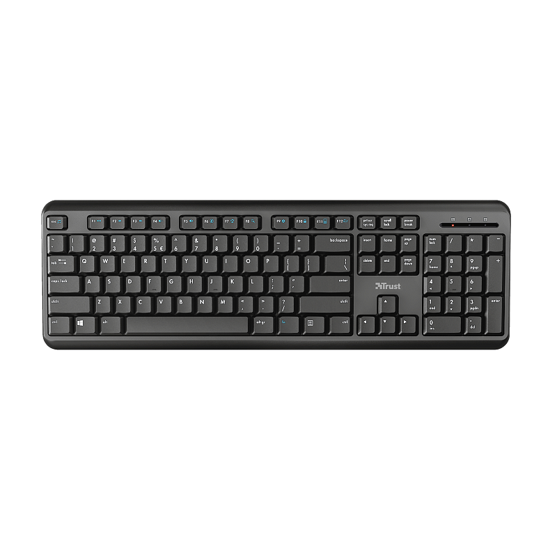 Trust TK-350 Tastatur Büro RF Wireless QWERTZ Deutsch Schwarz