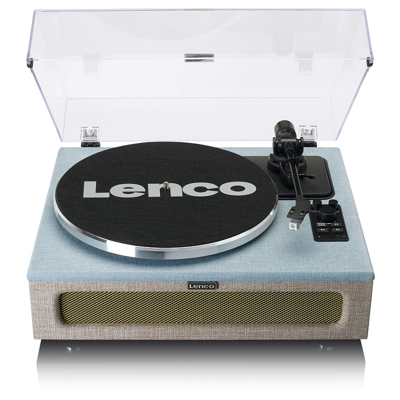 Lenco LS-440 Plattenspieler Audio-Plattenspieler mit Riemenantrieb Blau, Graubraun Automatisch