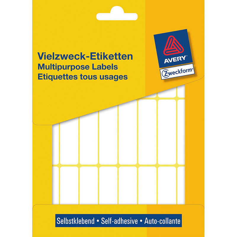 Avery Universal-Etiketten, weiß, 50 x 14 mm, permanent