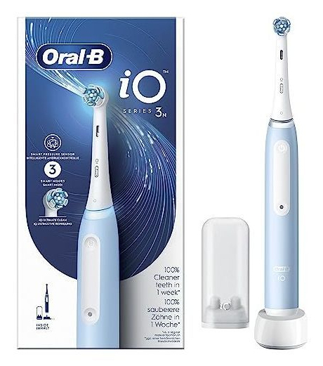 Oral-B Braun iO Series 3N Erwachsener Vibrierende Zahnbürste Hellblau, Weiß