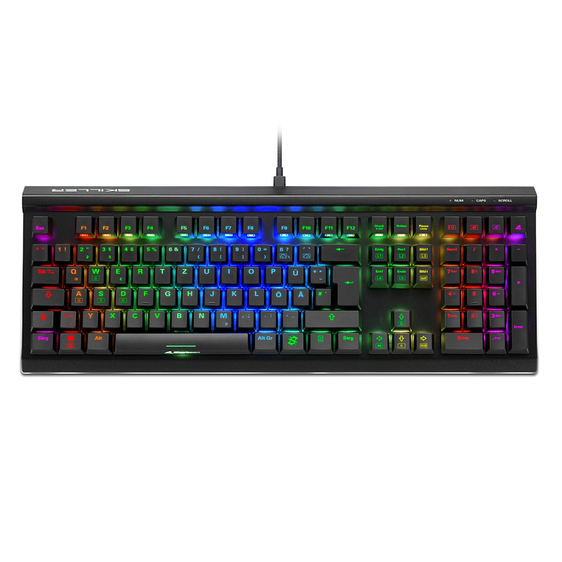 Sharkoon SKILLER SGK60 Tastatur Gaming USB QWERTZ Deutsch Schwarz