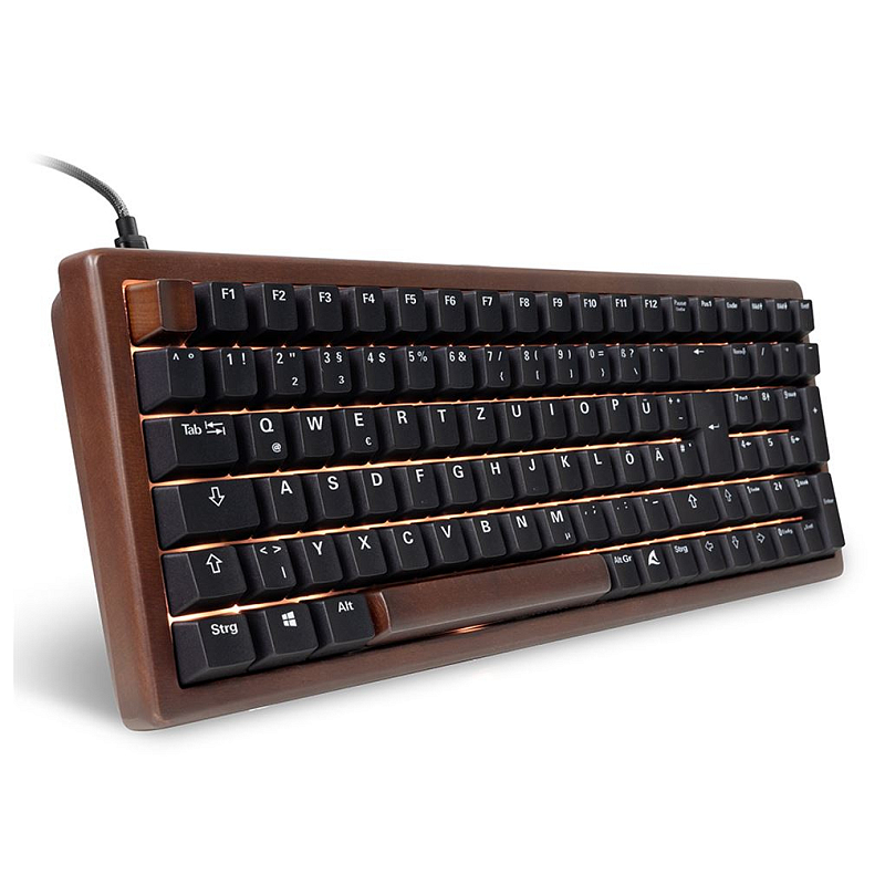 Sharkoon SGK50 S2 Tastatur Haus USB QWERTZ Deutsch Holz