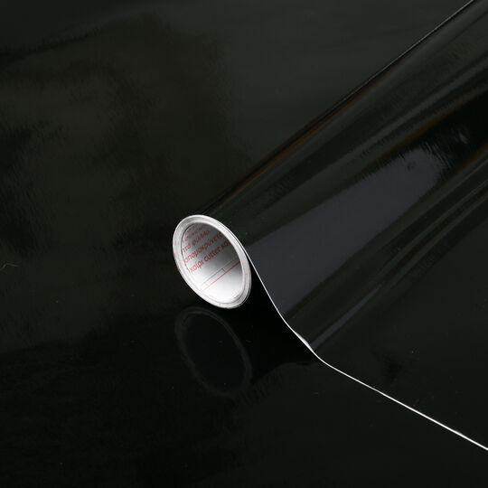 d-c-fix F3465360 Selbstklebendes Vinyl Entfernbar Schwarz Glänzend