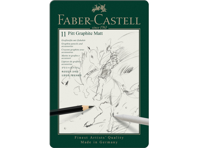 Faber-Castell 115220 Füller- & Stiftegeschenkset Graphitstift Metall-Box