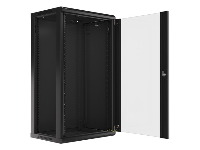Lanberg WF01-6422-10B Rack 22U Wandmontiertes Regal Schwarz