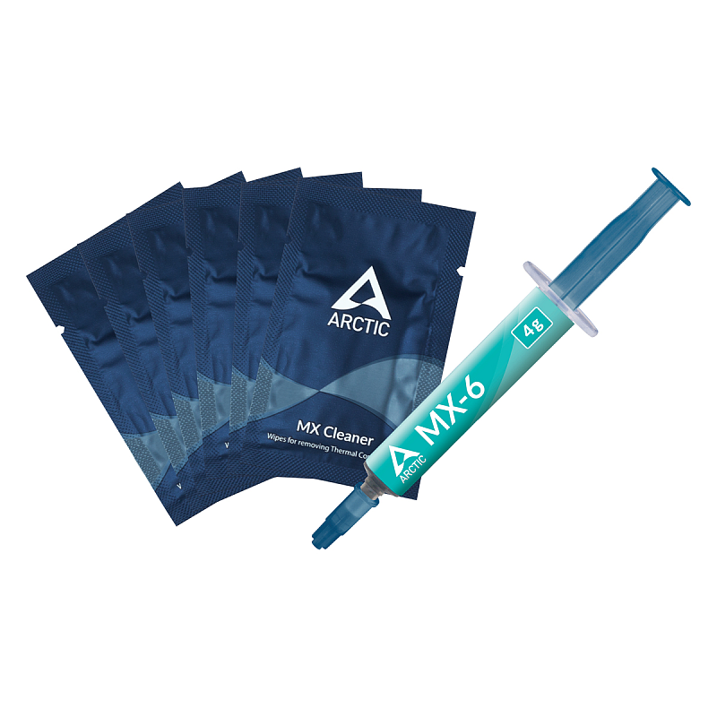 ARCTIC MX-6 ULTIMATE Performance Wärmeleitpaste + MX Cleaner