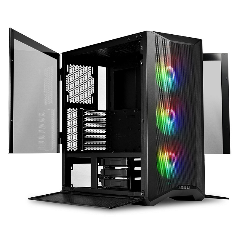 Lian Li Lancool II Mesh RGB Midi Tower Schwarz, Transparent