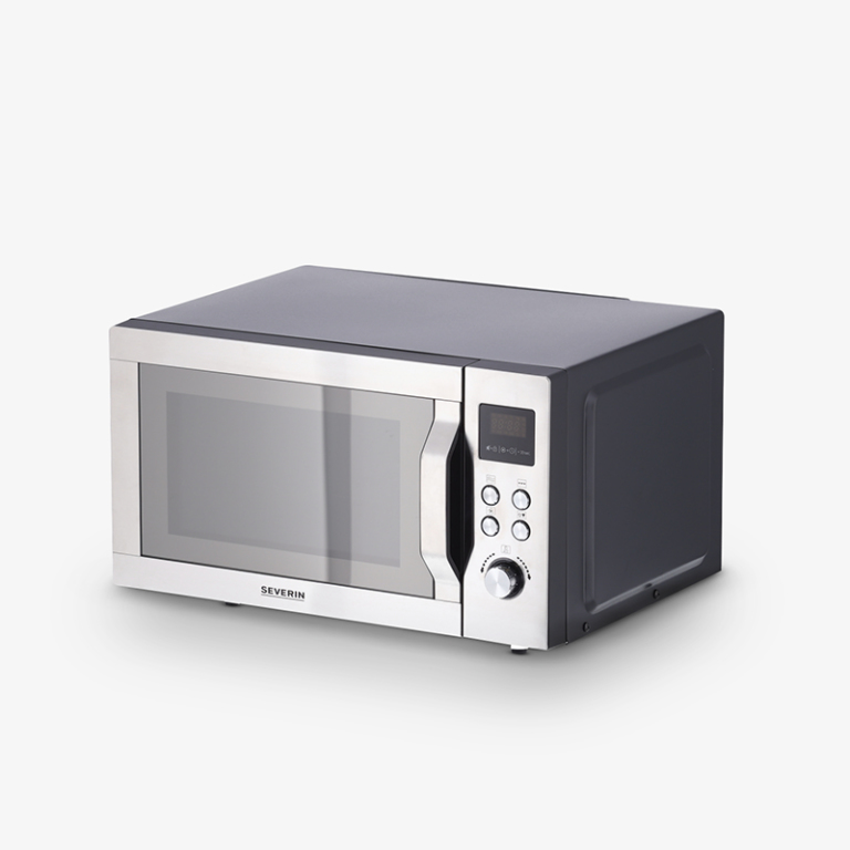 Severin 7777000 Schwarz, Edelstahl Grill-Mikrowelle Arbeitsplatte 25 l