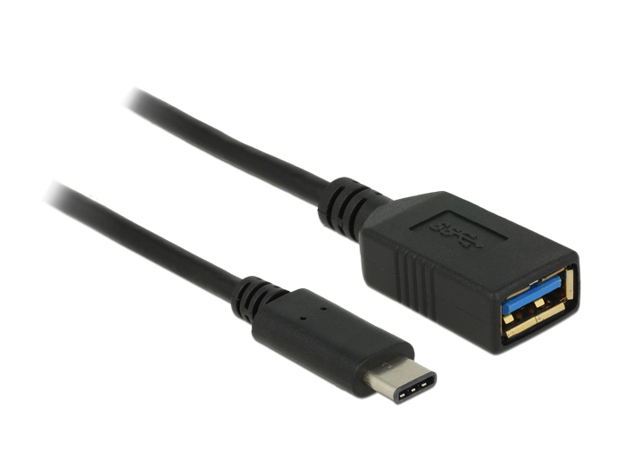 DeLOCK 0.15m USB 3.1 USB Kabel USB 3.2 Gen 2 (3.1 Gen 2) 0,15 m USB C USB A Schwarz