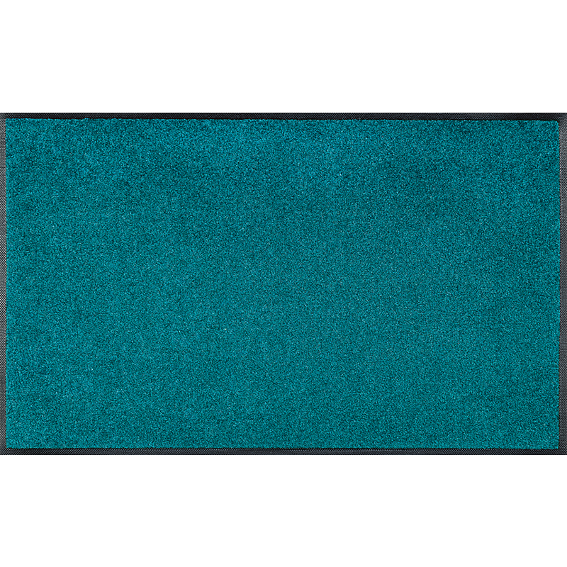wash+dry Peacock Green Dekorative Fußmatte Drinnen Rechteckig Grün