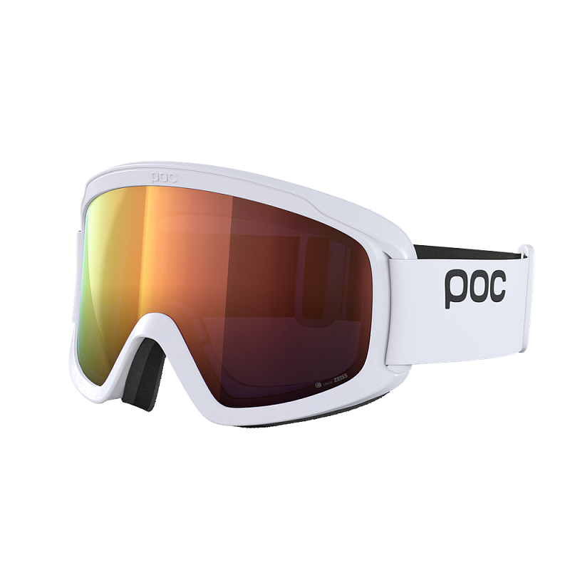 POC Opsin Wintersportbrille Weiß Unisex Orange Zylindrische (flache) Linse