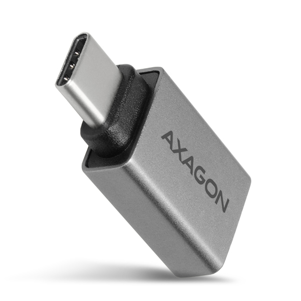 Axagon RUCM-AFA — USB‑C (M) auf USB‑A (F) Adapter, USB 3.2 Gen 2, 3 A, Aluminium