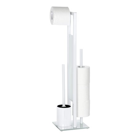 WENKO 21565100 Toilettenrollenhalter Bodenstehend Weiß