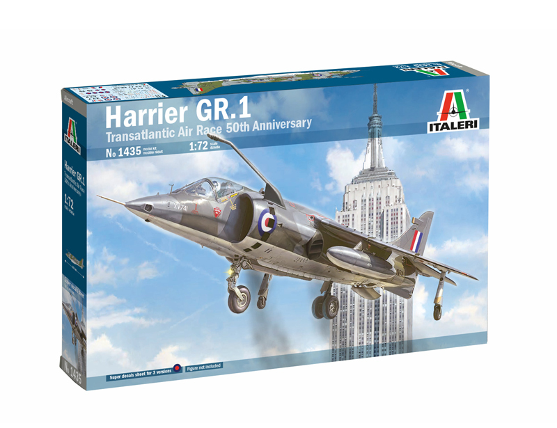 Italeri Harrier GR.1 Starrflügelflugzeug-Modell Montagesatz 1:72