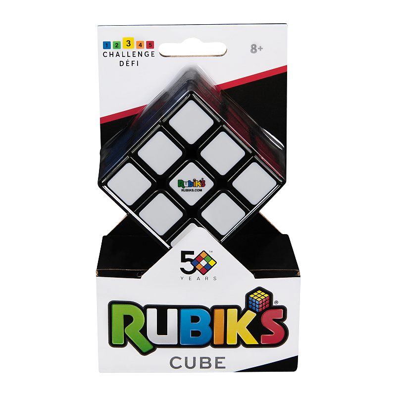 Rubik’s - 3x3 Zauberwürfel, original klassischer Cube für Logik-Akrobaten ab 8 Jahren, verbesserter Mechanismus, leichtgängiges Handling, leuchtende Farben, geeignet zum Spielen unterwegs