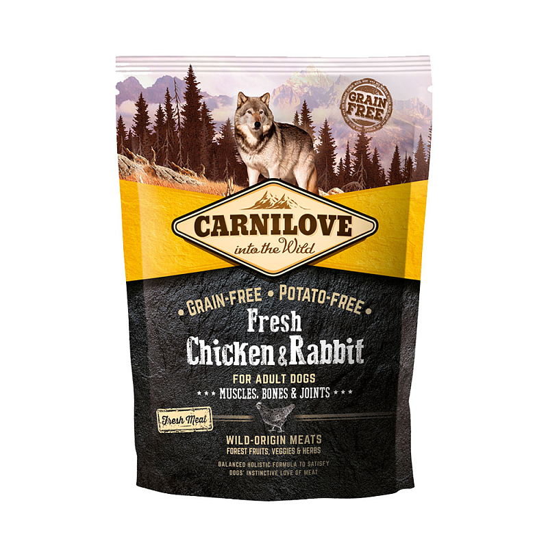 CARNILOVE 527502 1,5 kg Adult Huhn, Kaninchen