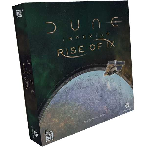 Asmodee Dune: Imperium - Rise of Ix Acquire technology for lasting benefits. Dominate the battlefield with mighty dreadnoughts. Outmaneuver your opponents by dispatching infiltrators. Experience the new Epic game mode for a longer, high-stakes challenge. Let your fortunes ascend with the Rise of Ix. Brettspiel