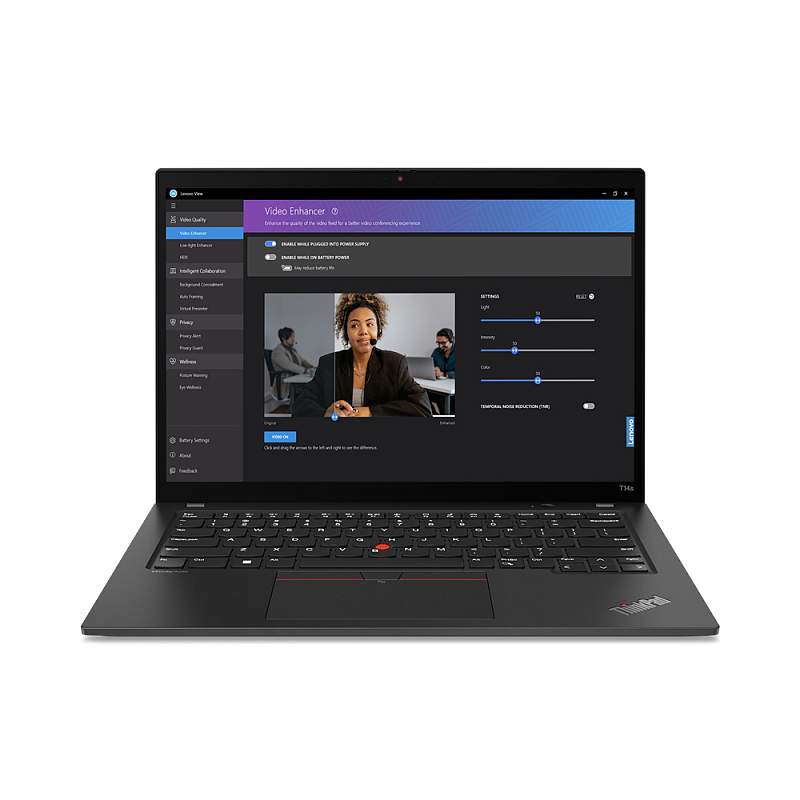 Lenovo ThinkPad T14s Gen 4 (Intel) Intel® Core™ i5 i5-1335U Laptop 35,6 cm (14") WUXGA 16 GB LPDDR5x-SDRAM 512 GB SSD Wi-Fi 6E (802.11ax) Windows 11 Pro Deutsch Schwarz