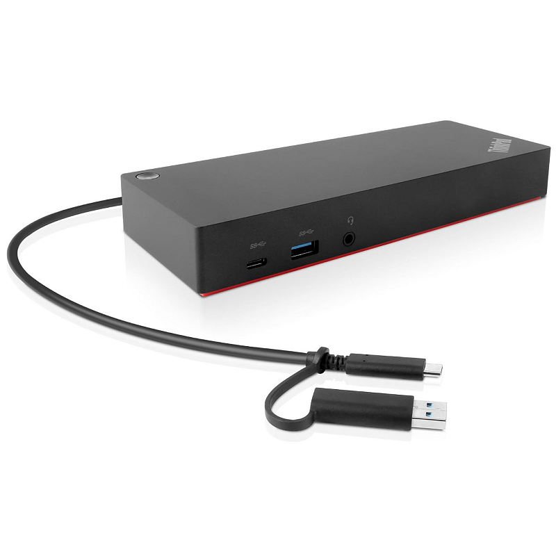 Lenovo 40AF0135EU laptop-dockingstation & portreplikator Kabelgebunden Schwarz