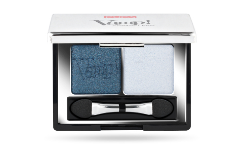 PUPA Milano Vamp! Compact Duo Eyeshadow Lidschatten 2,2 g 012 Magnetic Blue