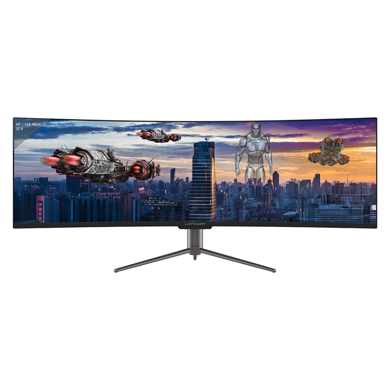LC-Power LC-M49-DQHD-120-C-Q Computerbildschirm 124,5 cm (49") 5120 x 1440 Pixel UltraWide Quad HD QLED Schwarz