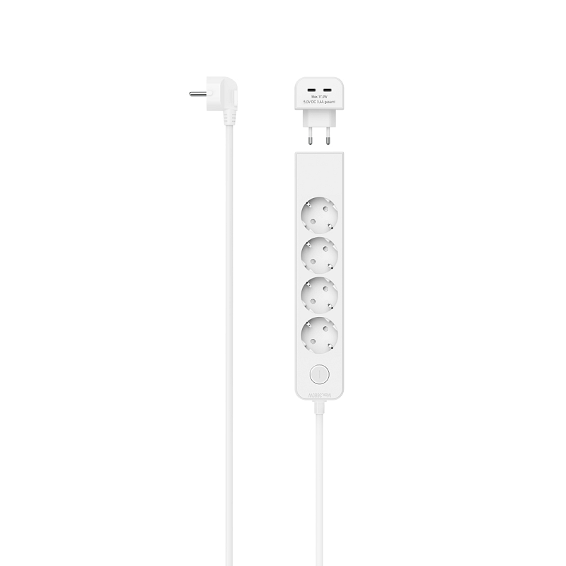 Hama 00223191 Verlängerungskabel 1,4 m 5 AC-Ausgänge Drinnen Weiß