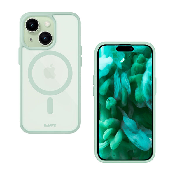 LAUT Huex Protect Handy-Schutzhülle 15,5 cm (6.1") Cover Mintfarbe, Transparent