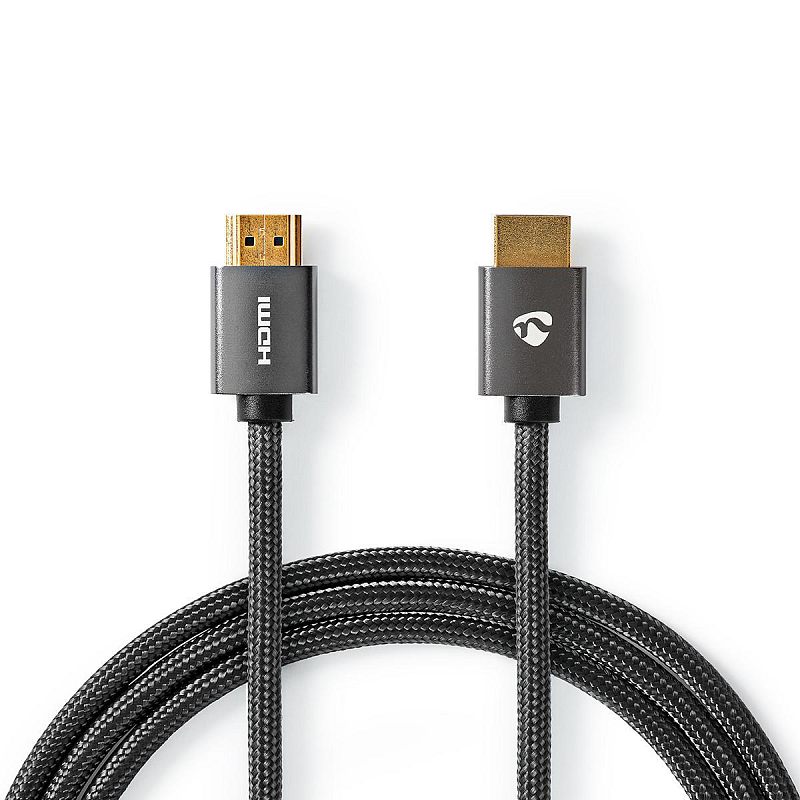 Nedis CVTB34000GY20 HDMI-Kabel 2 m HDMI Typ A (Standard) Grau