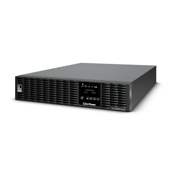 CyberPower OL3000ERTXL2U Doppelwandler Online USV 3000VA/2700W Tower/Rack 2U, ECO Mode, LCD, USB, Expansion Port für opt. Netzwerkkarten, Anschluss f. opt. Batterieerweiterung inkl. 19" Railkit