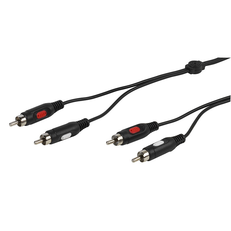 Vivanco 46/00 150 Audio-Kabel 15 m 2 x RCA Schwarz