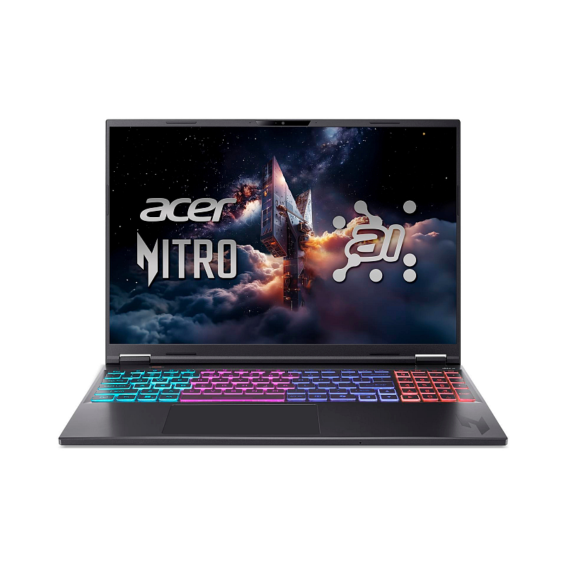 Acer Nitro 16S AI AN16S-61-R8U7 Copilot+ PC AMD Ryzen AI 7 350 Laptop 40,6 cm (16") WQXGA 16 GB DDR5-SDRAM 1 TB SSD NVIDIA GeForce RTX 5070 Ti Wi-Fi 6E (802.11ax) Windows 11 Home Deutsch Schwarz