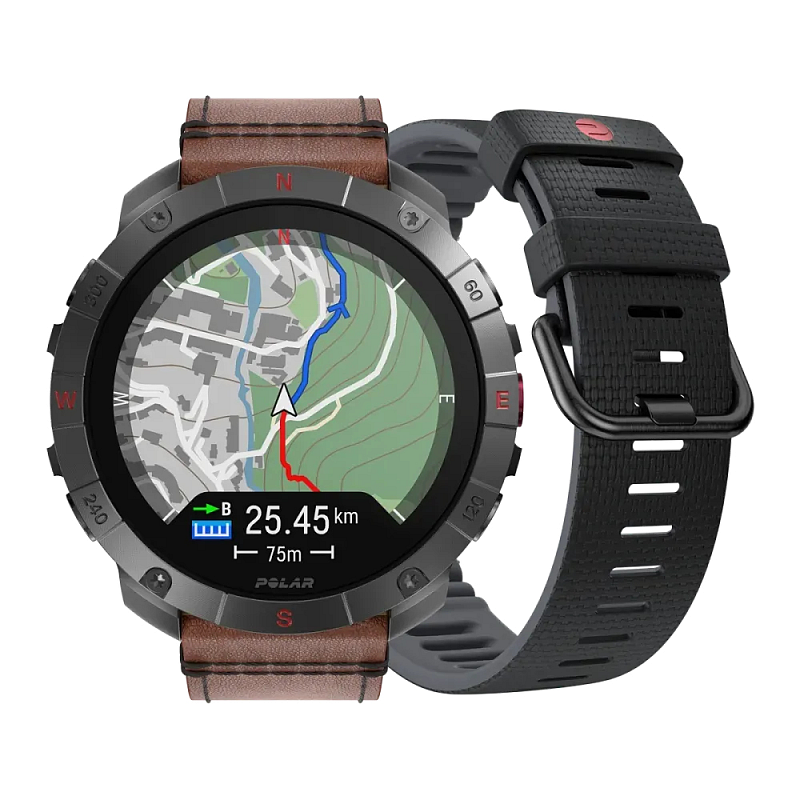 Polar Grit X2 Pro Titan 3,53 cm (1.39") AMOLED Digital 454 x 454 Pixel Touchscreen GPS